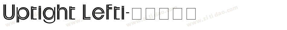 Uptight Lefti字体转换